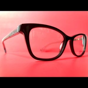 Candie’s Eyeglasses 0176 Shiny Black Grey clear